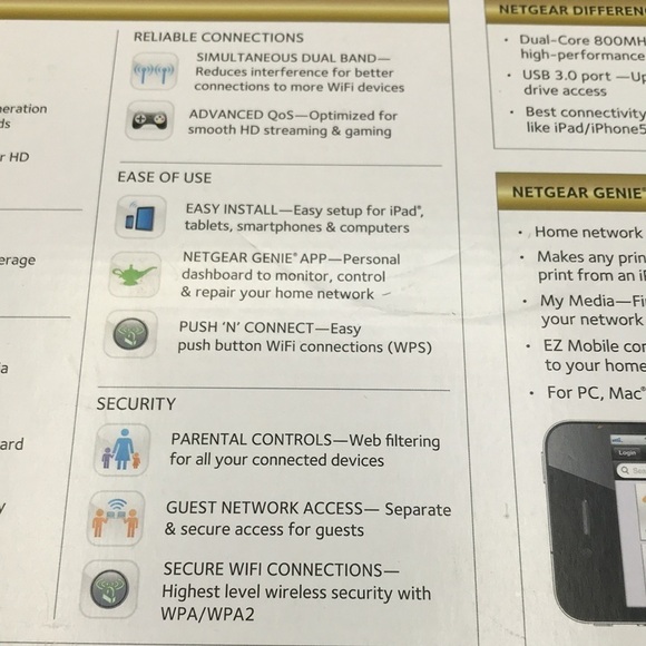 NETGEAR AC1600 Dual Band Wi-Fi Gigabit Router (R6250) - Picture 11 of 12